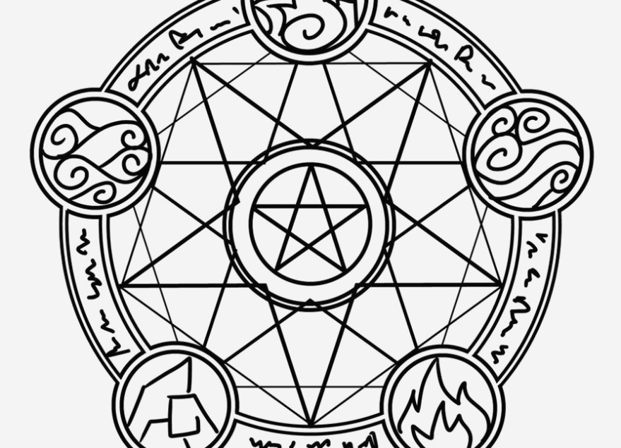879x635 22 Graphic Pentacle Coloring Page Lovely