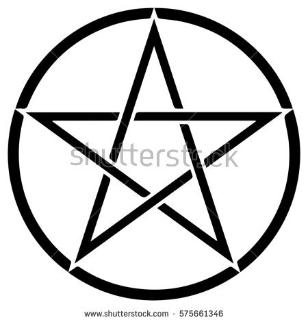 450x470 Wiccan Clipart Pentacle