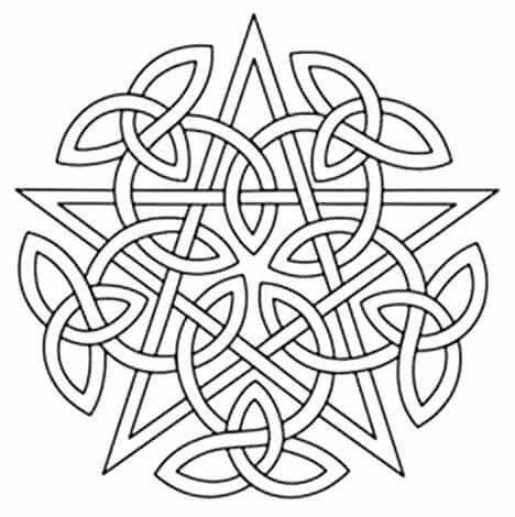 468x470 Coloring Page Wicca Celtic Knots, Celtic Patterns