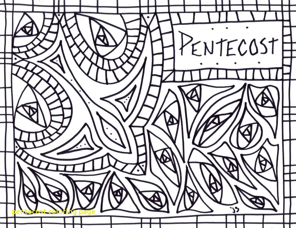1024x789 Pentecost Coloring Page With Sheet