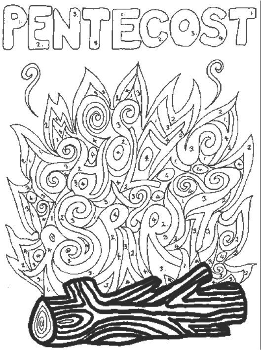 Pentecost Coloring Pages To Print