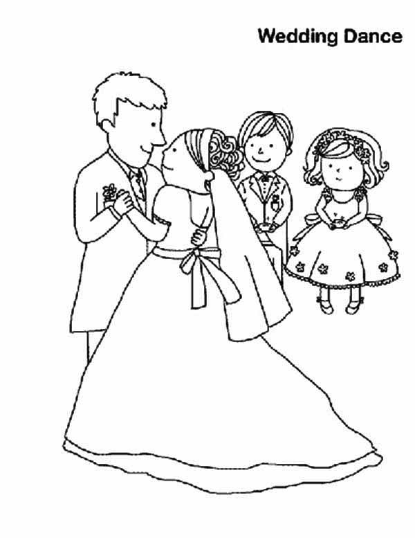 600x777 Wedding Dance Coloring Page Coloring Sun