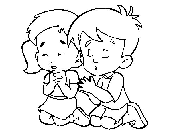 600x470 Stupendous Prayer Coloring Pages Page Praying Children To Color