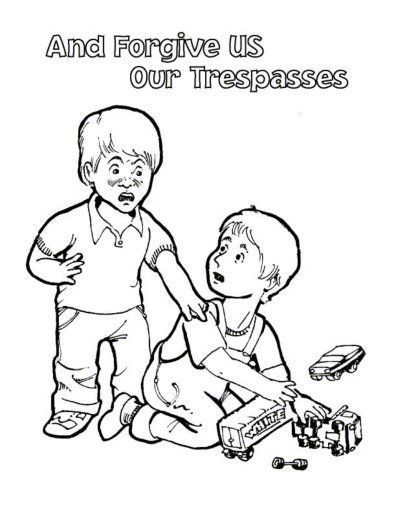 396x512 Praying Coloring Pages Preschool Lord's Prayer Coloring Forgive