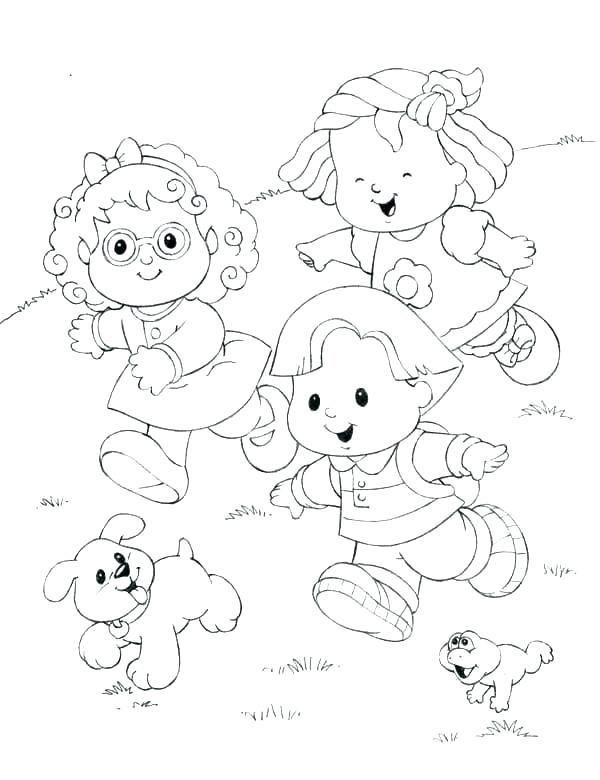 600x780 People Running Coloring Pages
