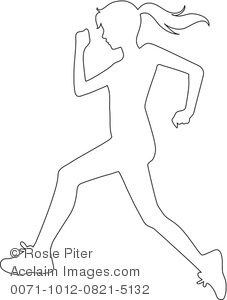 227x300 Coloring Pages Of A Girl Running Run Coloring Page
