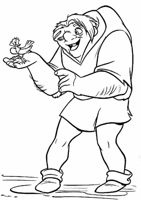 600x850 Quasimodo Talking To A Bird In The Hunchback Of Notre Dame