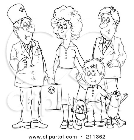450x470 Royalty Free (Rf) Clipart Illustration Of A Coloring Page Outline