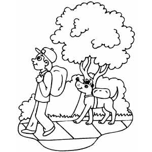 300x300 Walk The Dog Coloring Pages