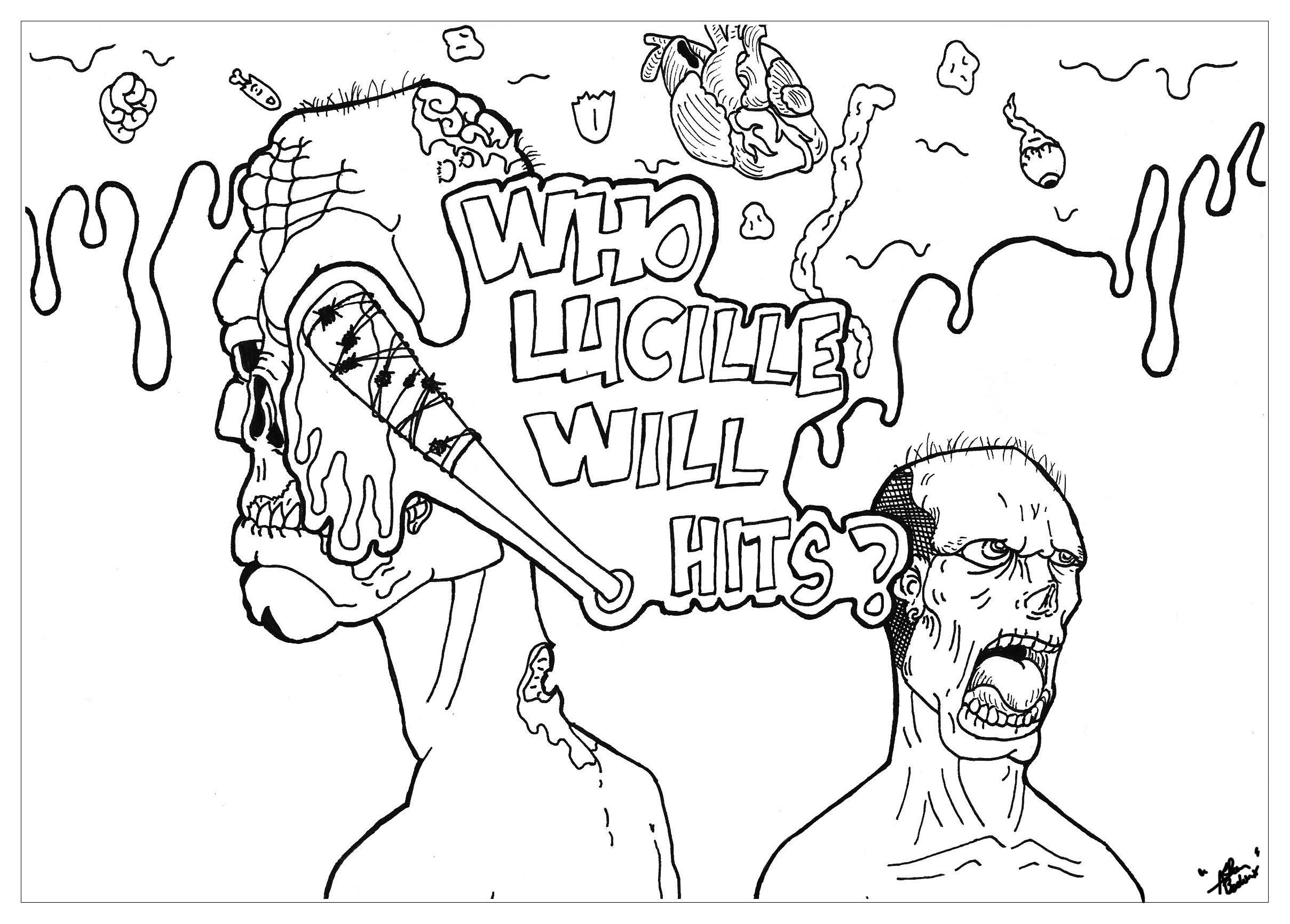 2417x1732 Zombies Twd Lucille