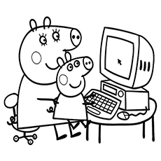 230x230 Top 15 Free Printable Peppa Pig Coloring Pages Online
