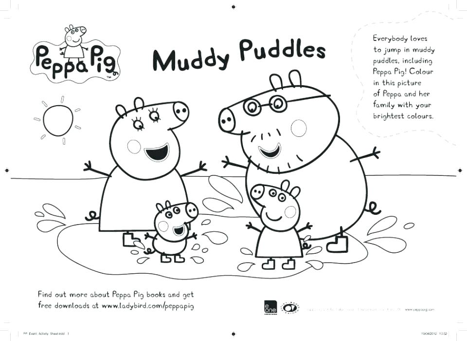960x700 Pig Friends Coloring Page Coloring Page Peppa Pig Colouring