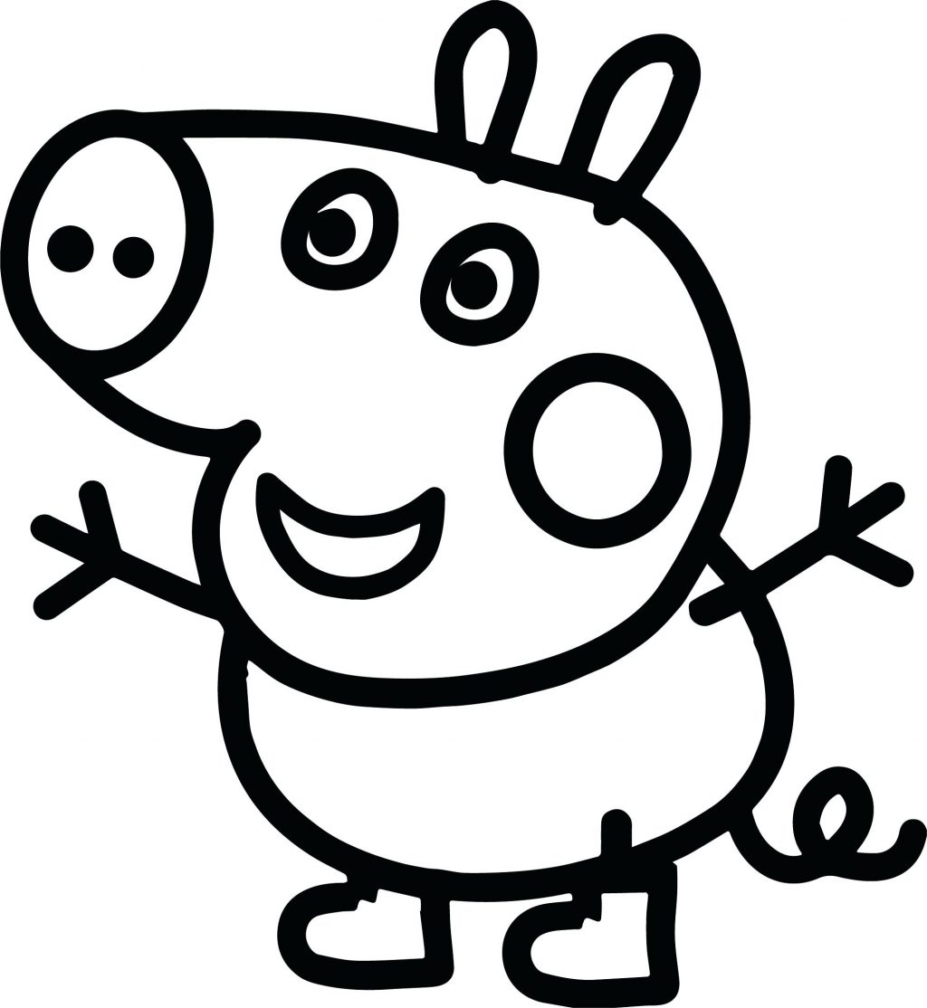 1024x1114 Coloring Pages ~ Peppa Pig Coloring Page Small Baby Pages Youtube
