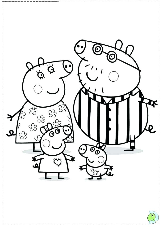 691x960 Online Colouring Pages Peppa Pig Pig Colouring Pages Birthday