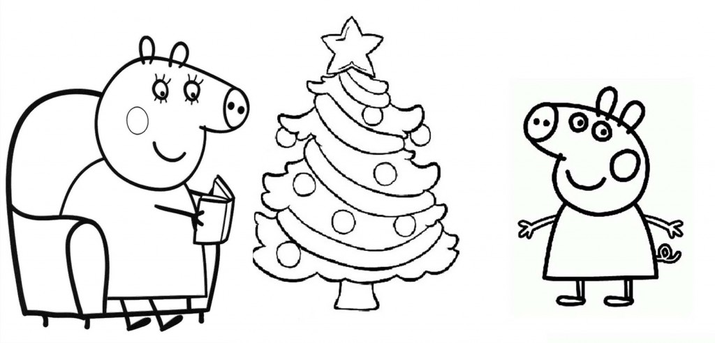 1024x492 Peppa Pig Colouring Pages For Kids