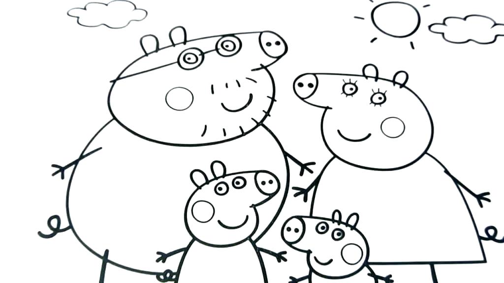 1024x576 Peppa Pig Coloring Pages Pig Coloring Pages Peppa Pig Coloring