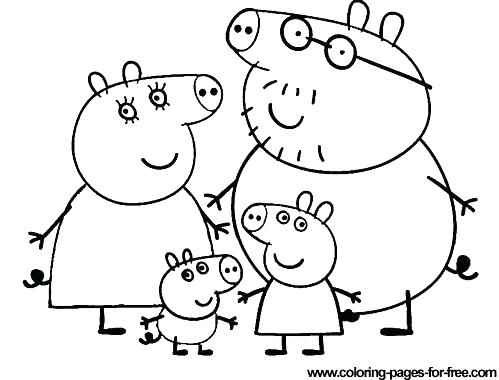 499x380 Peppa Pig Coloring Pages Pig Color Pages Pig Coloring Pages