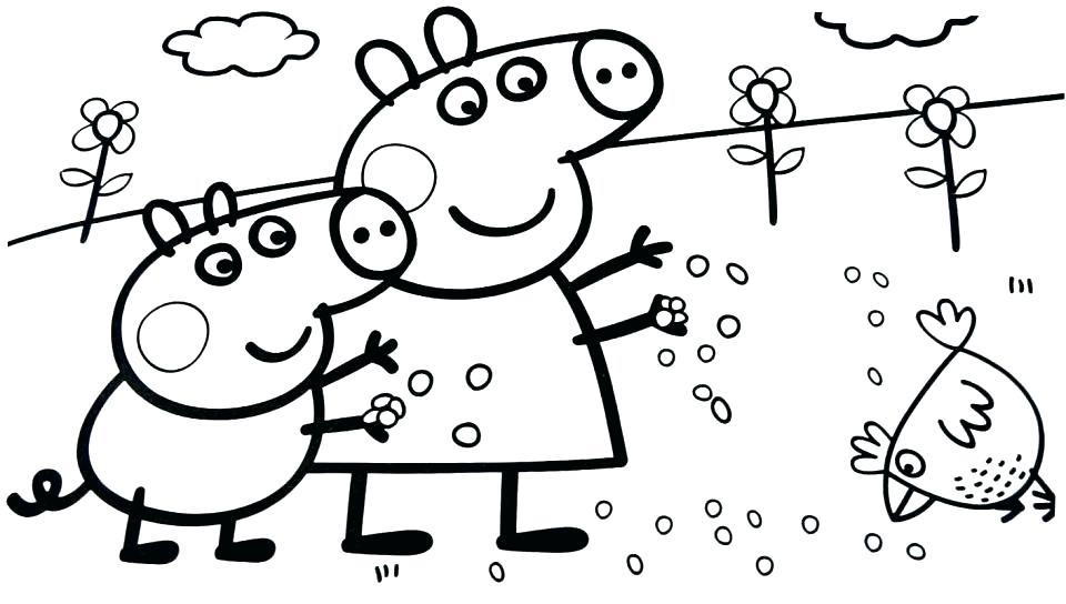 960x544 Peppa Pig Coloring Pages Perfect Printable Pig Coloring Pages Kids