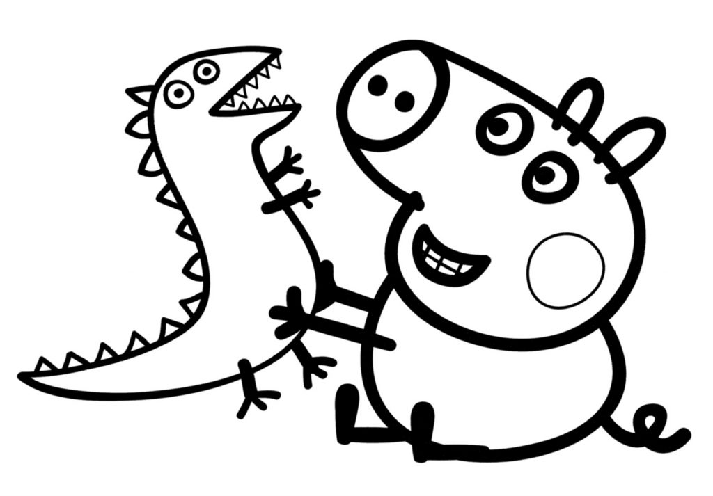 1024x713 George Pig Coloring Pages