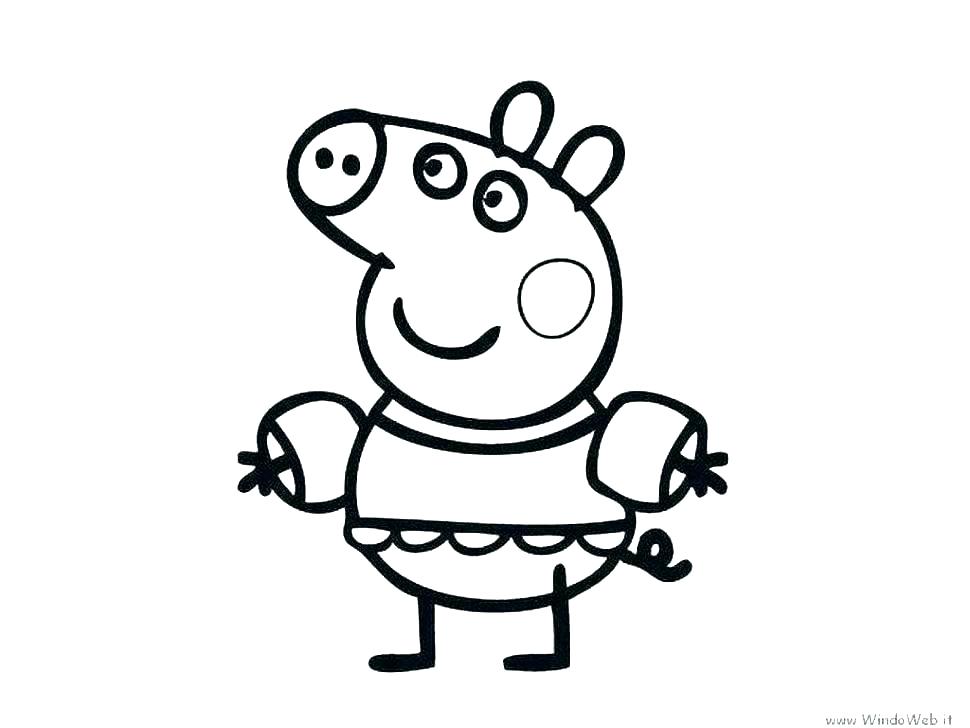970x728 Pig Coloring Pages Happy Pig Coloring Page Peppa Pig Coloring