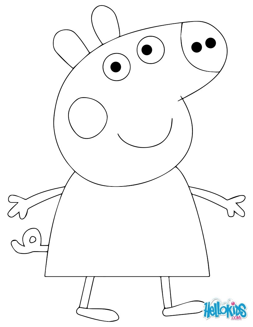 Peppa Pig Family Coloring Pages