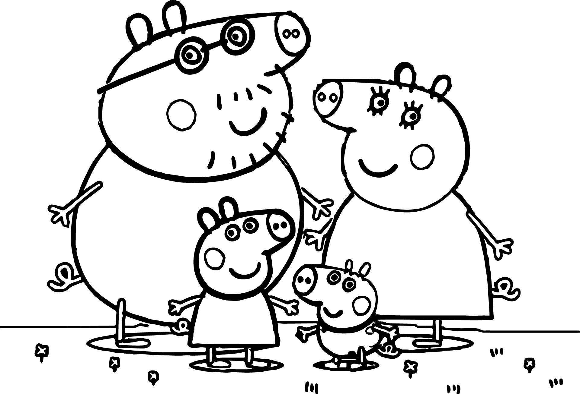 1921x1307 Inspiring Peppa Pig Coloring Pages Book Fun Art Pict For Ideas