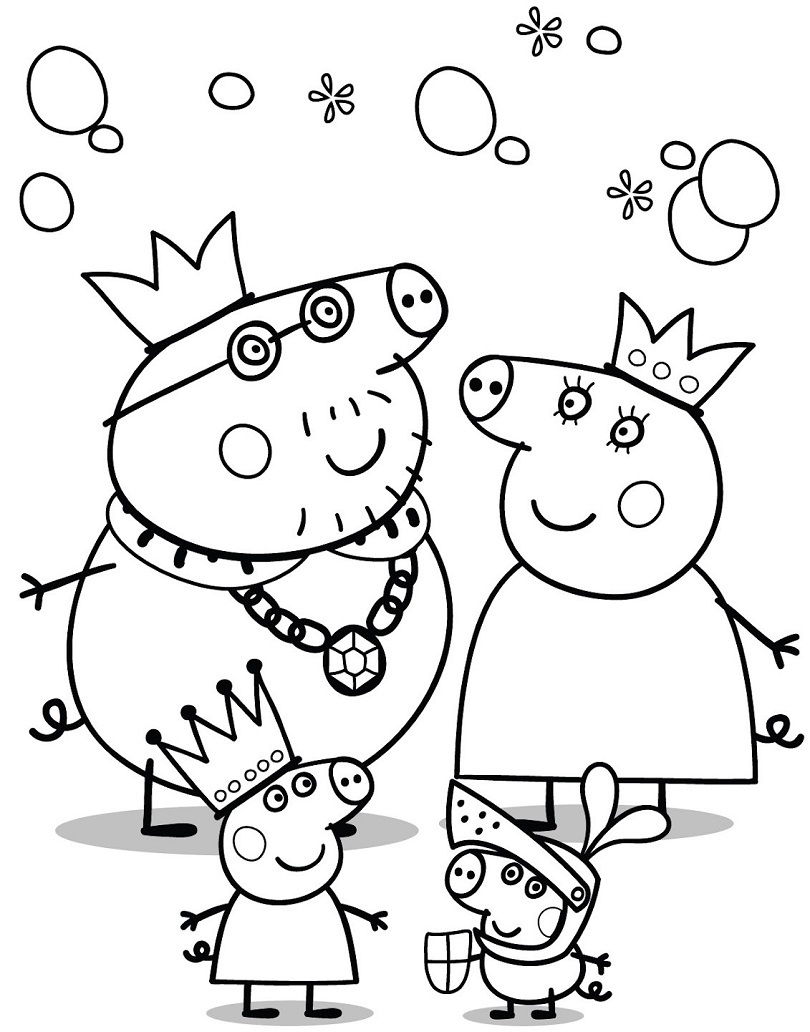 810x1032 Peppa Pig Coloring Pages