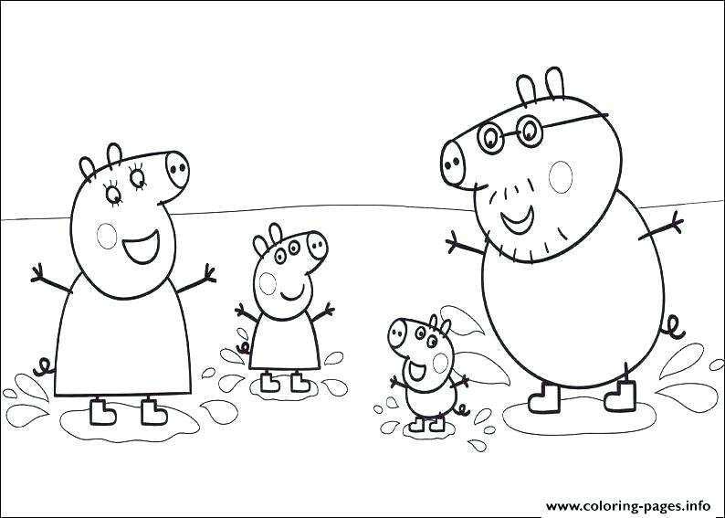 794x567 Peppa Pig Coloring Pages Birthday Holidays Page Colouring Pictures