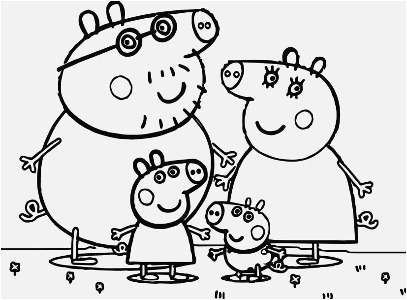 827x609 The Suitable Stock Coloring Pages Peppa Pig Printable Familiar