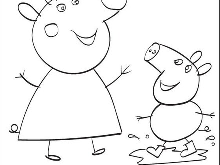 440x330 45 Peppa Pig Coloring Page, Sugar Peppa Pig Coloring Pages