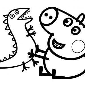 300x300 Peppa Pig Valentines Coloring Pages Fresh Peppa Pig George