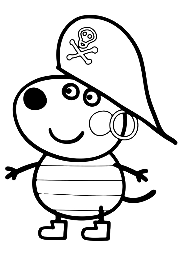 595x842 Peppa Pig Coloring Pages Danny Dog