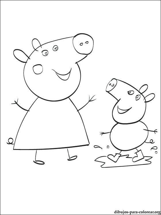 560x750 George Para Colorear Pig Para Pig George Hermano De Peppa Pig Para