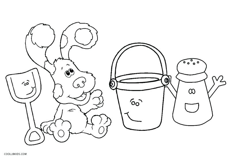 800x554 Blues Clue Paw Print Blues Clues Salt And Pepper Coloring Pages