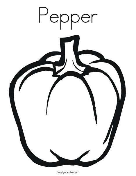 468x605 Pepper Coloring Page