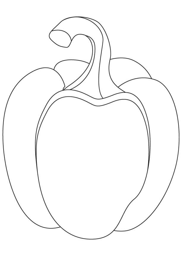 613x860 Bell Pepper Coloring Pages Download Free Bell Pepper Coloring