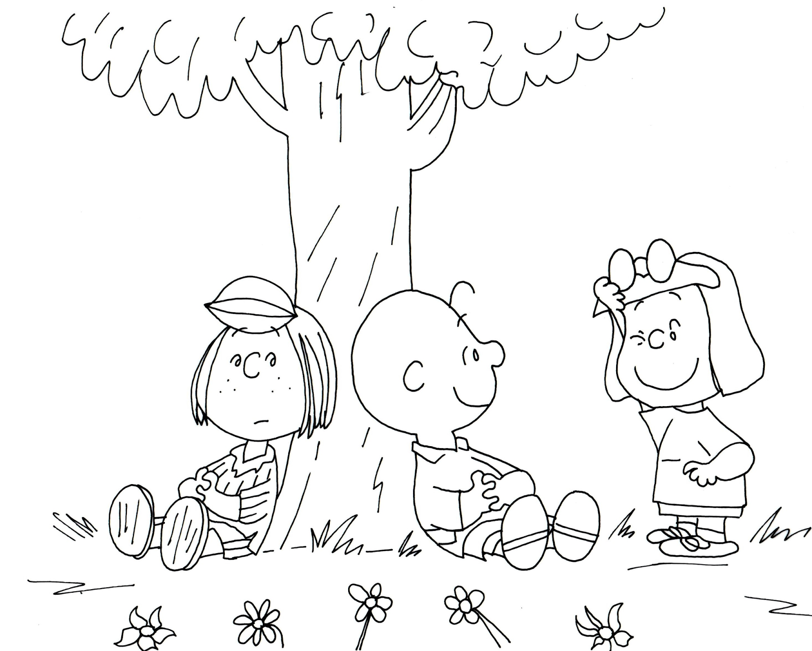 1600x1284 Free Charlie Brown Snoopy And Peanuts Coloring Pages Peppermint
