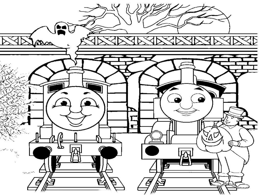 1024x768 Thomas Train Coloring Pages With Free Printable Percy