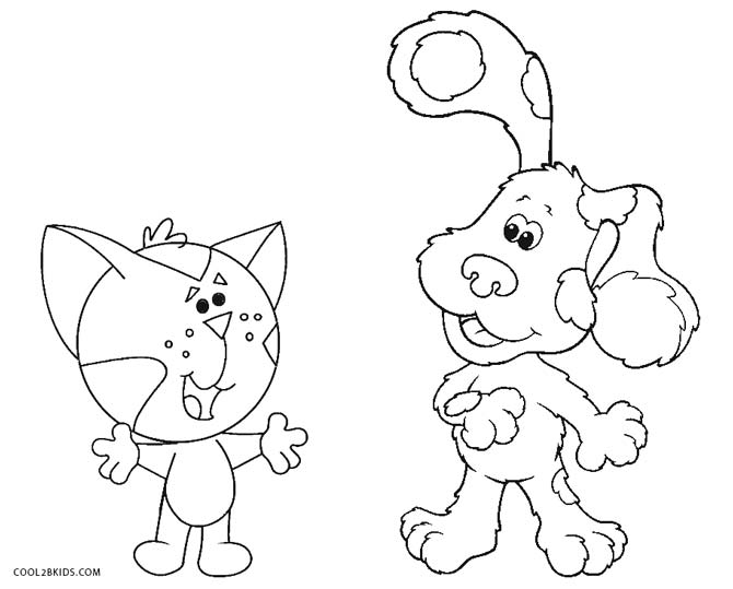 670x539 Free Printable Blues Clues Coloring Pages For Kids Cool2bkids