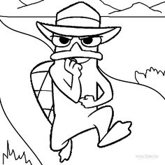 236x236 Printable Perry The Platypus Coloring Pages For Kids Cool2bkids
