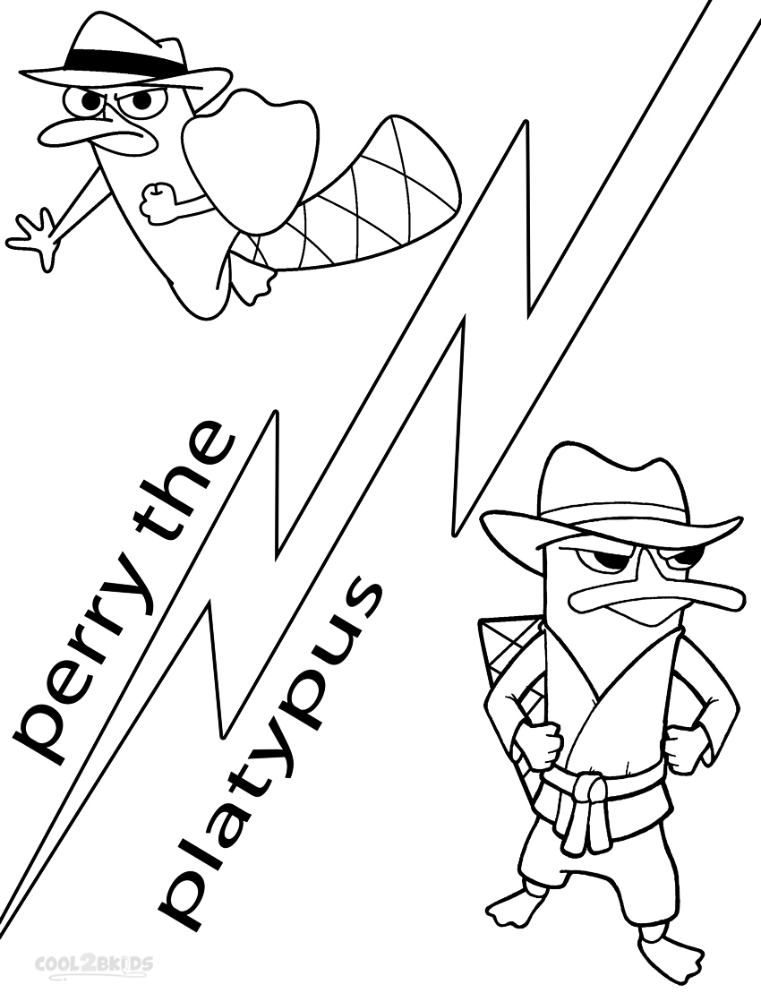 850x1109 Printable Perry The Platypus Coloring Pages For Kids Cool2bkids