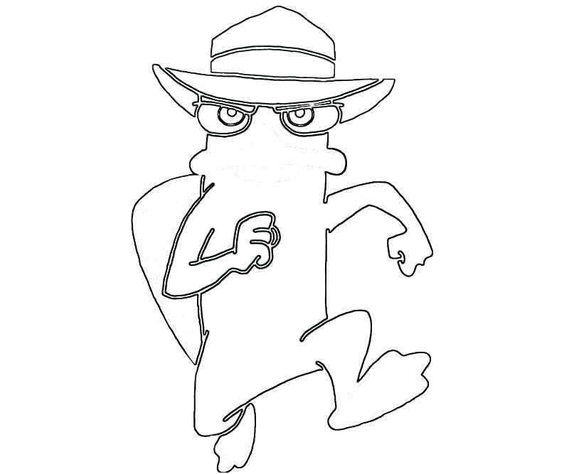 800x667 Perry The Platypus Colouring Pages