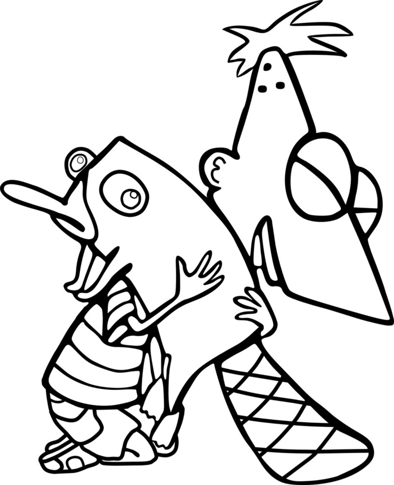 806x991 Insider Platypus Coloring Pages To Print Perry