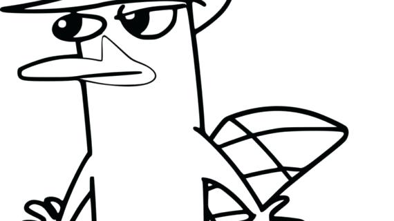 570x320 And Coloring Pages Imagine And Agent P Coloring Page The Platypus