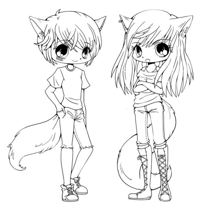 800x795 2017 Persian Gorgeous Cute Anime Cat Coloring Pages Photograph