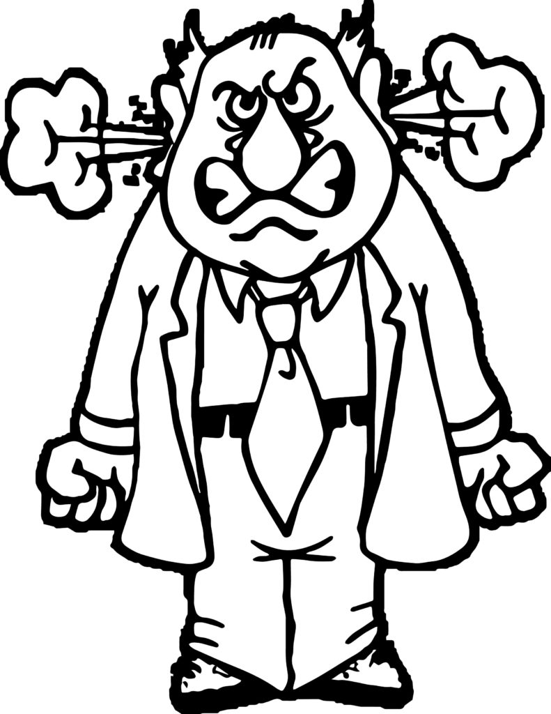 791x1024 Angry Person Anger Management Coloring Page Wecoloringpage