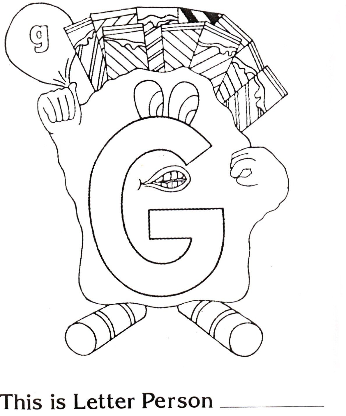 1188x1429 Brilliant Beginnings Preschool Letter Person G Coloring Page