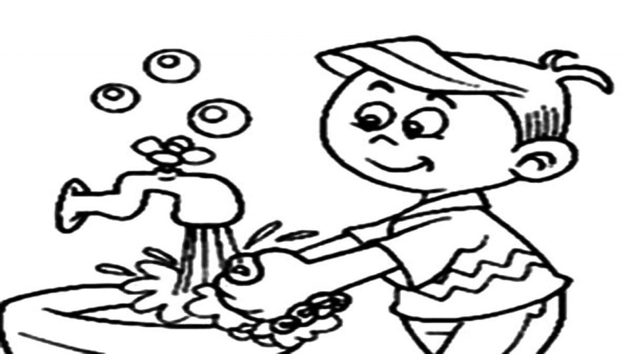 1280x720 Attractive Hygiene Coloring Pages Mold