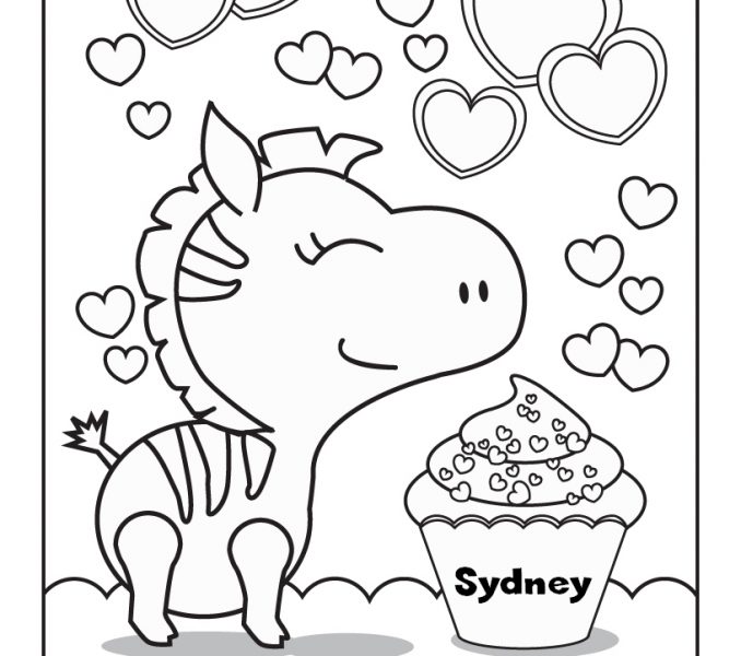 678x600 Personalized Coloring Pages