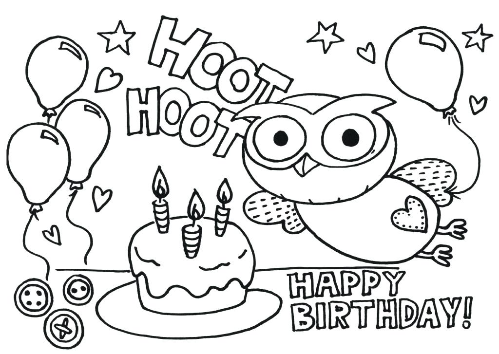 1024x727 Happy Birthday Printout Personalized Happy Birthday Coloring Pages